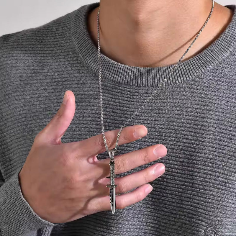 Stainless Steel Knife Necklace
