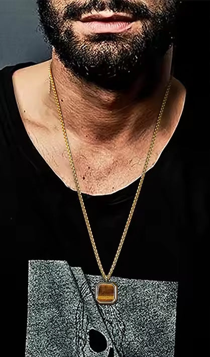 Stainless Steel Square Necklace