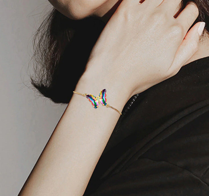 Stainless Steel Holy Butterfly Adjustable Bracelet