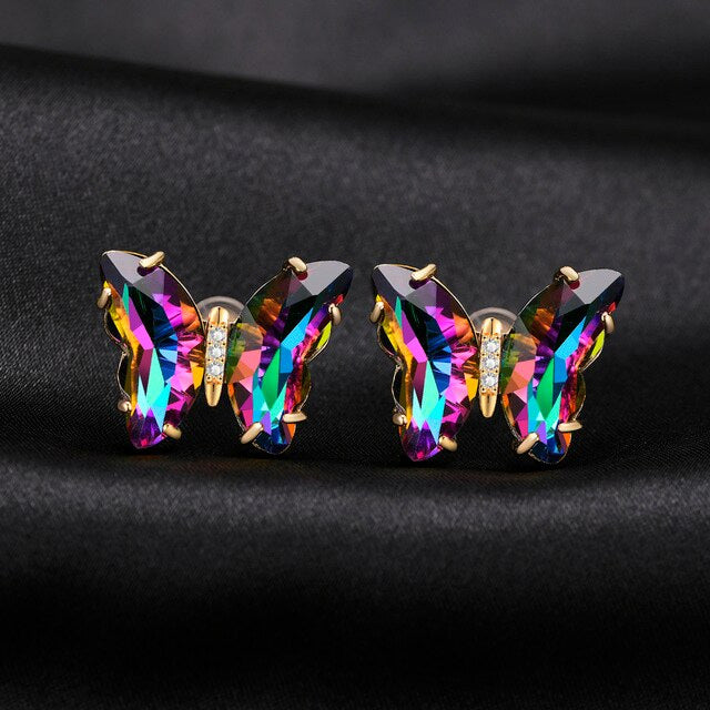 Stainless Steel Holy Butterfly Adjustable Earrings