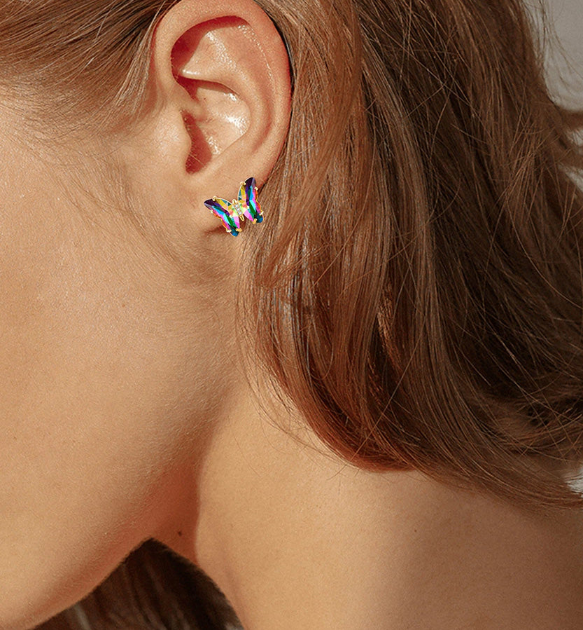 Stainless Steel Holy Butterfly Adjustable Earrings