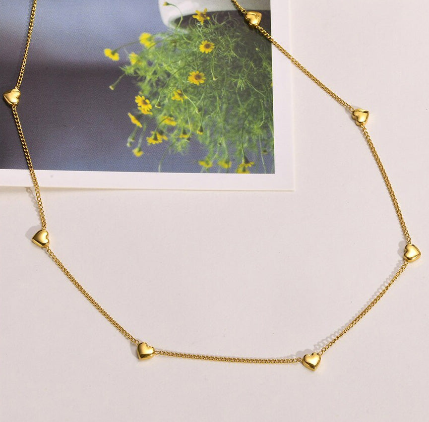 Stainless Steel Hearts Necklace