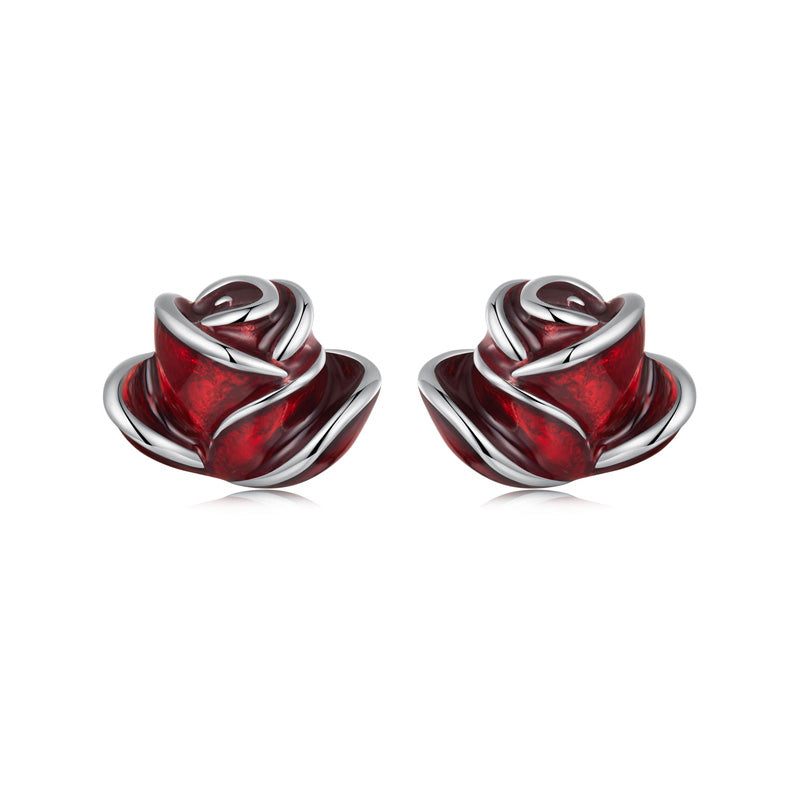 Sterling Silver Dainty Flower Stud Hypoallergenic Earrings