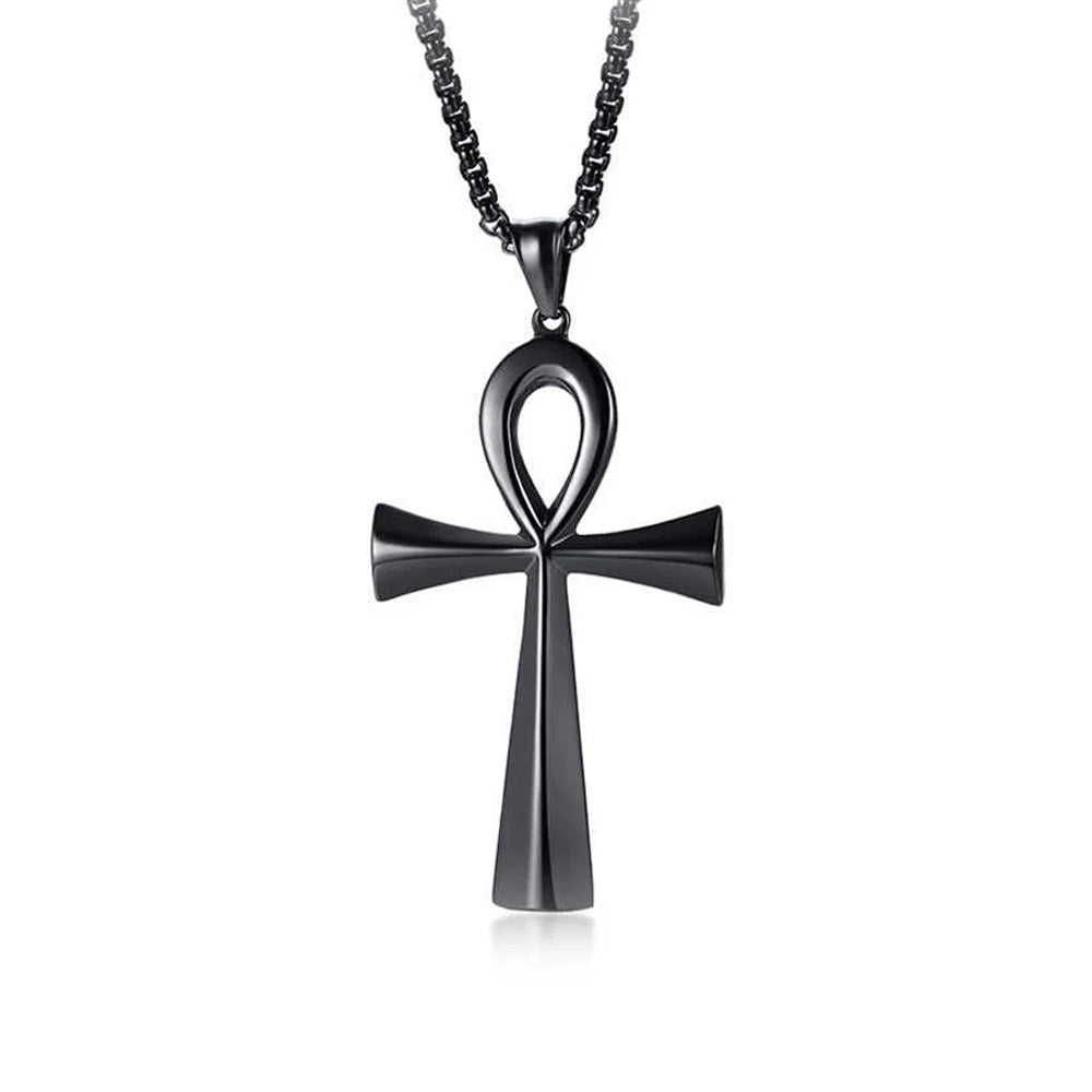 Stainless Steel Ankh Cross Necklace