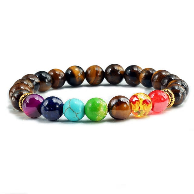 7 Chakras Healing Balance Elastic Bracelet - Various