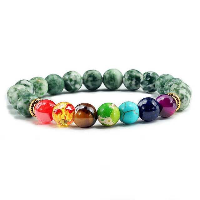 7 Chakras Healing Balance Elastic Bracelet - Various