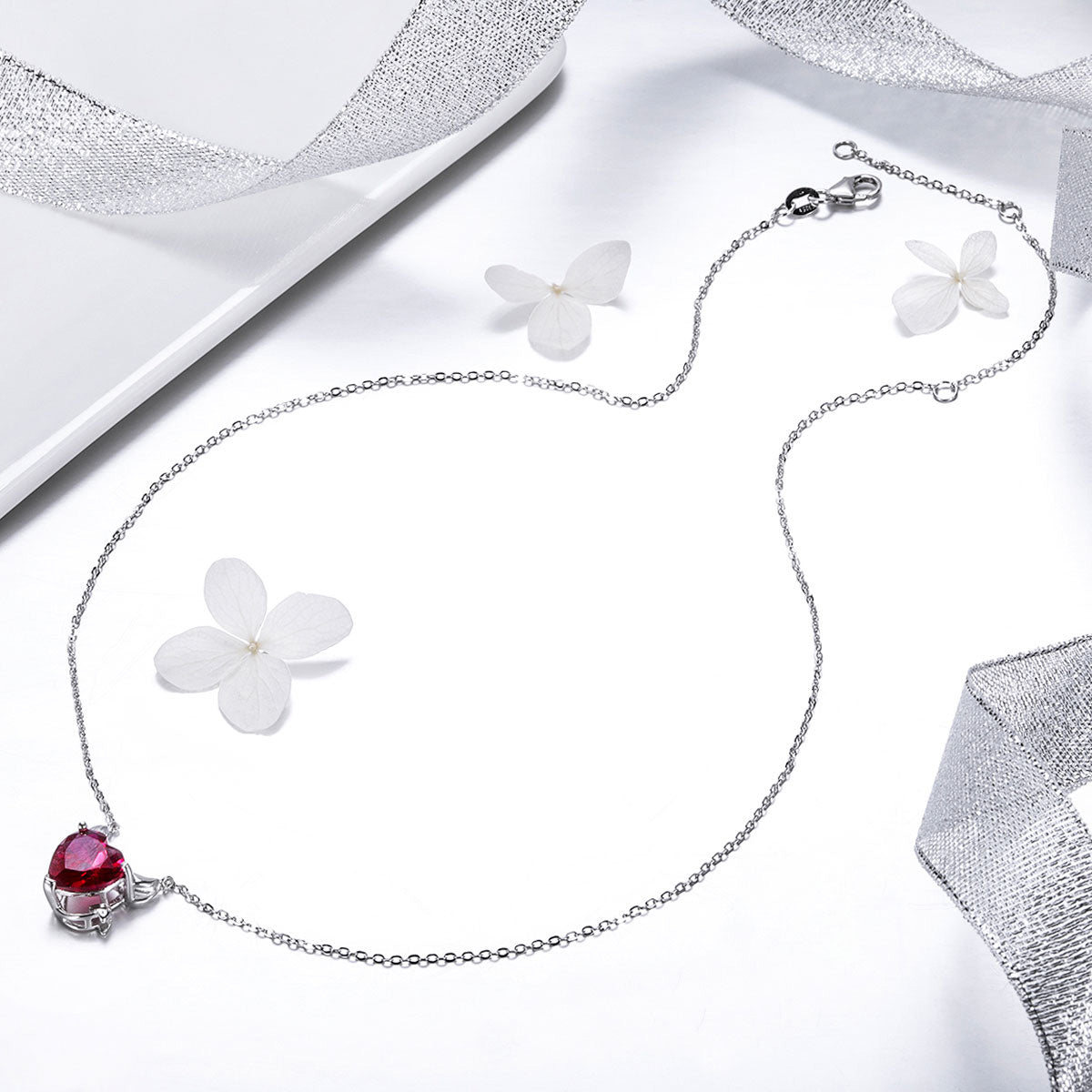 Sterling Silver Devil's Heart Hypoallergenic Necklace
