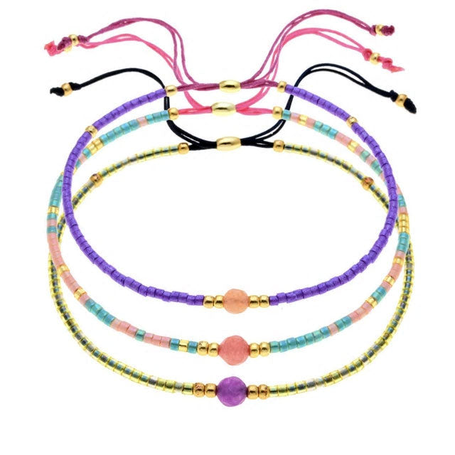 Seed Beaded Handmade Bracelet - Various