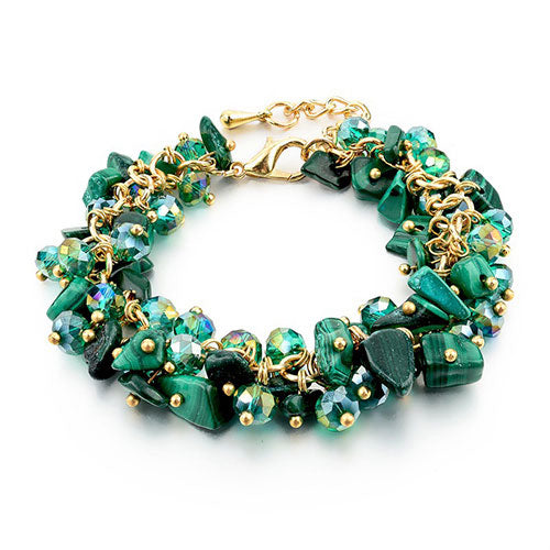 Natural Stone & Acrylic Bracelet - Various