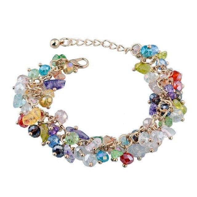 Natural Stone & Acrylic Bracelet - Various