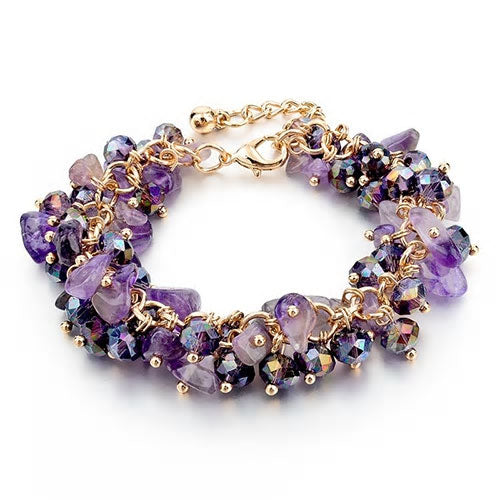 Natural Stone & Acrylic Bracelet - Various