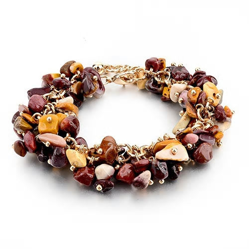 Natural Stone & Acrylic Bracelet - Various