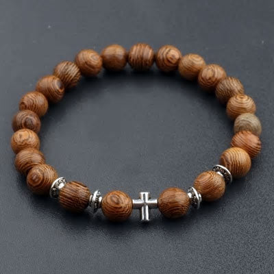 Natural Wood Beaded Bracelet - Various