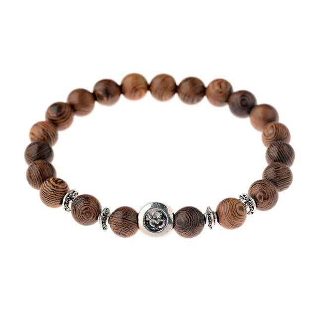Natural Wood Beaded Bracelet - Various