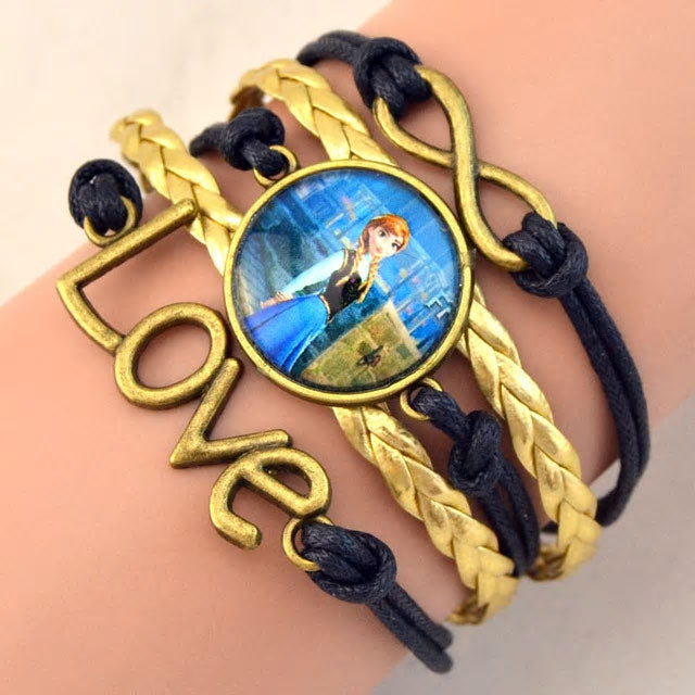 Girls Love Cartoon Bracelet - Various