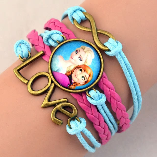 Girls Love Cartoon Bracelet - Various