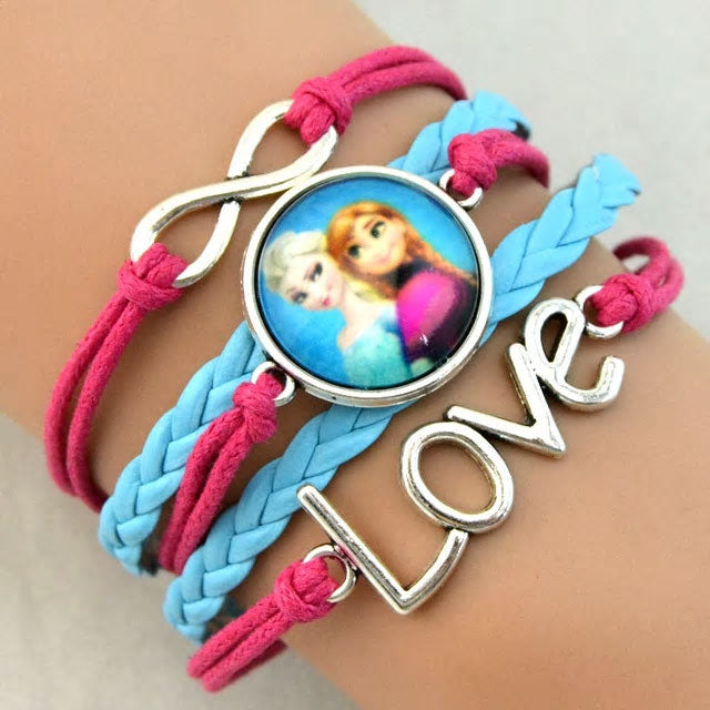 Girls Love Cartoon Bracelet - Various