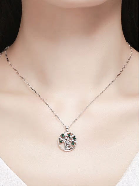 Sterling Silver Tree Of Life Hypoallergenic Necklace