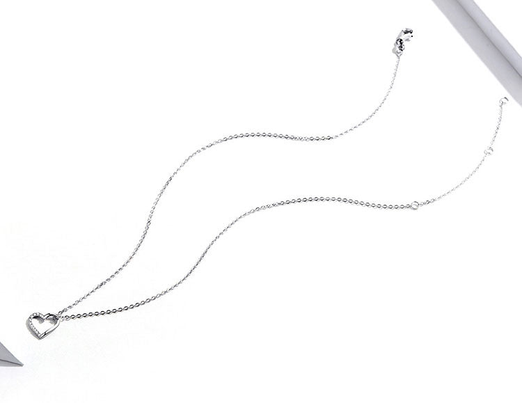 Sterling Silver Heart Hypoallergenic Necklace