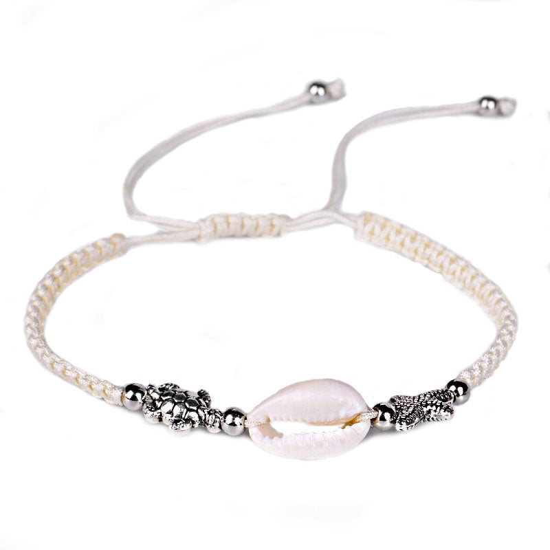Coastal & Shell Rope Bracelet