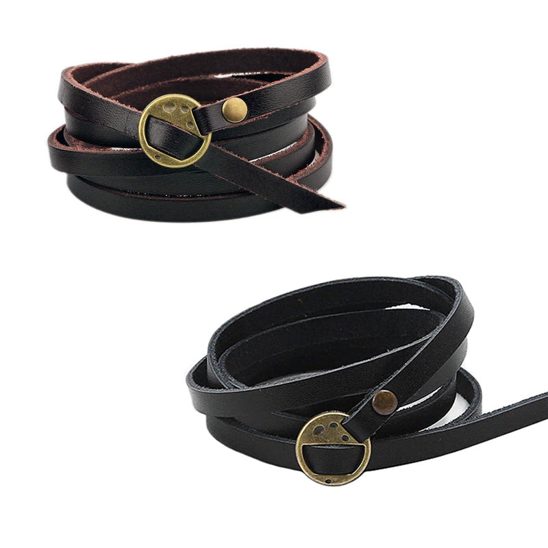 Bohemian Leather Wrap Bracelet