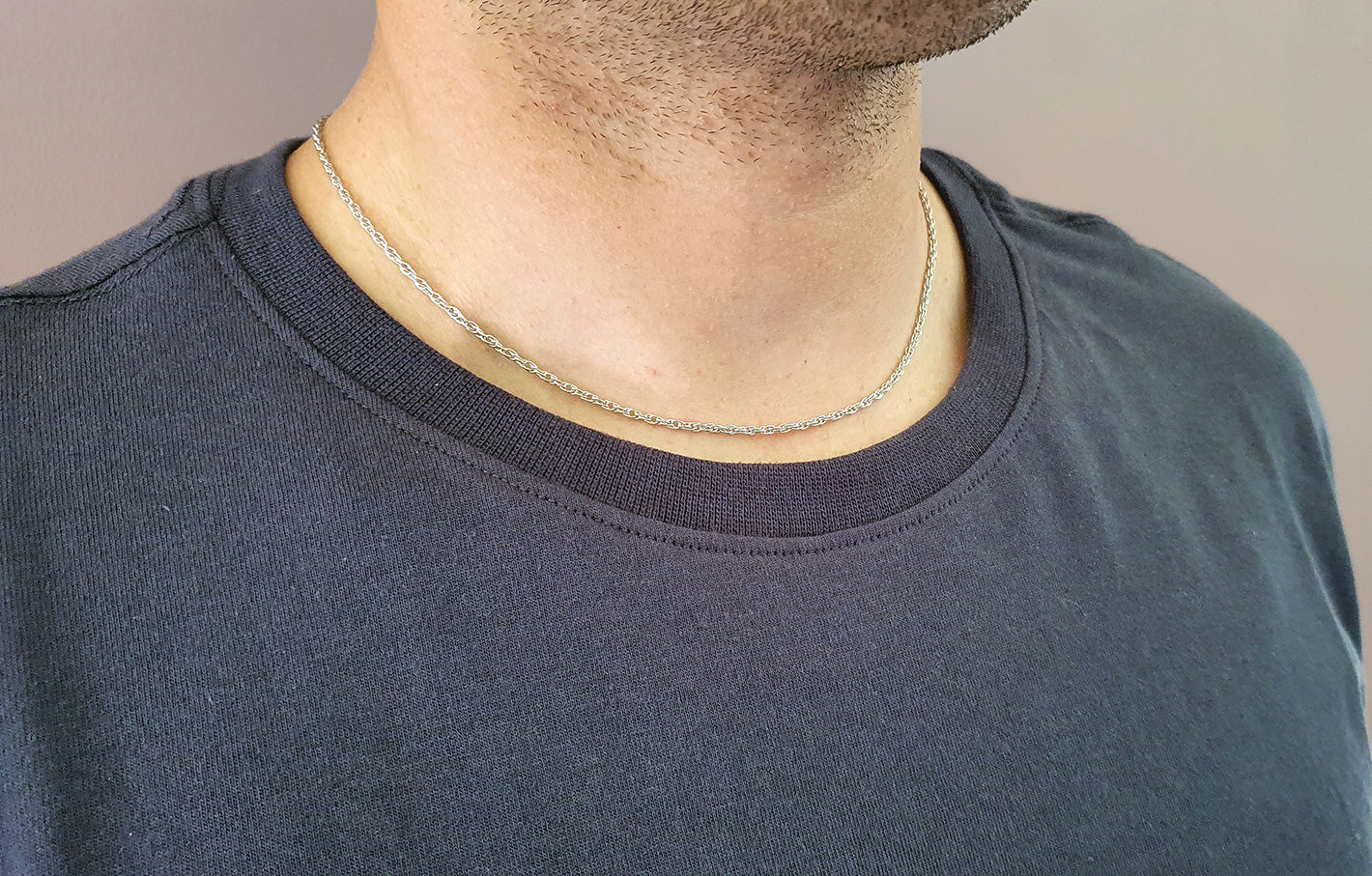 Sterling Silver Prince Of Wales Chain Hypoallergenic Necklace