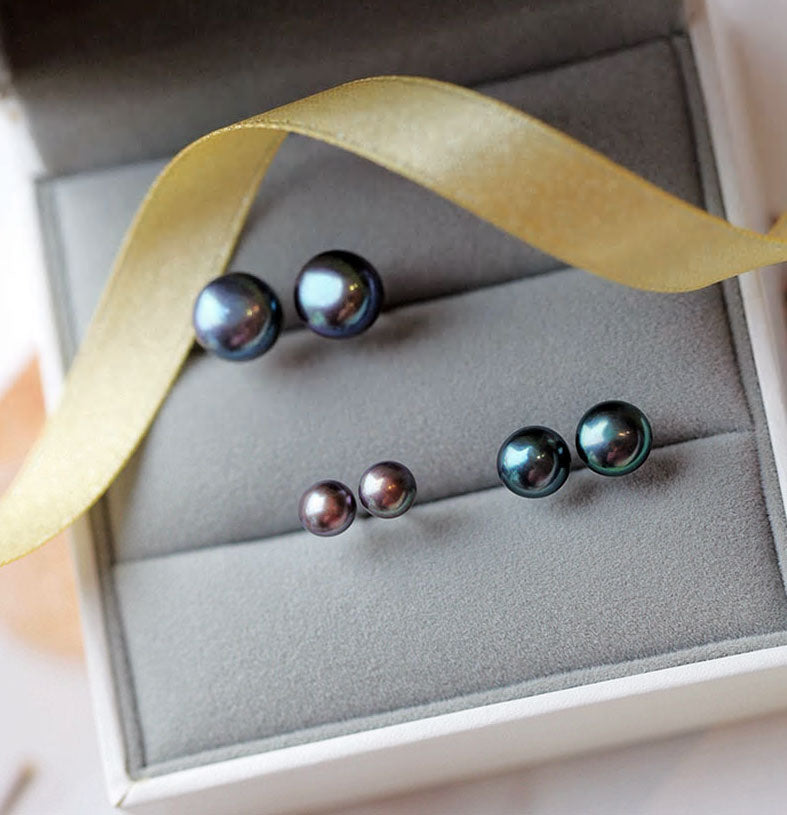 Sterling Silver Pearl Stud Hypoallergenic Earrings - Various