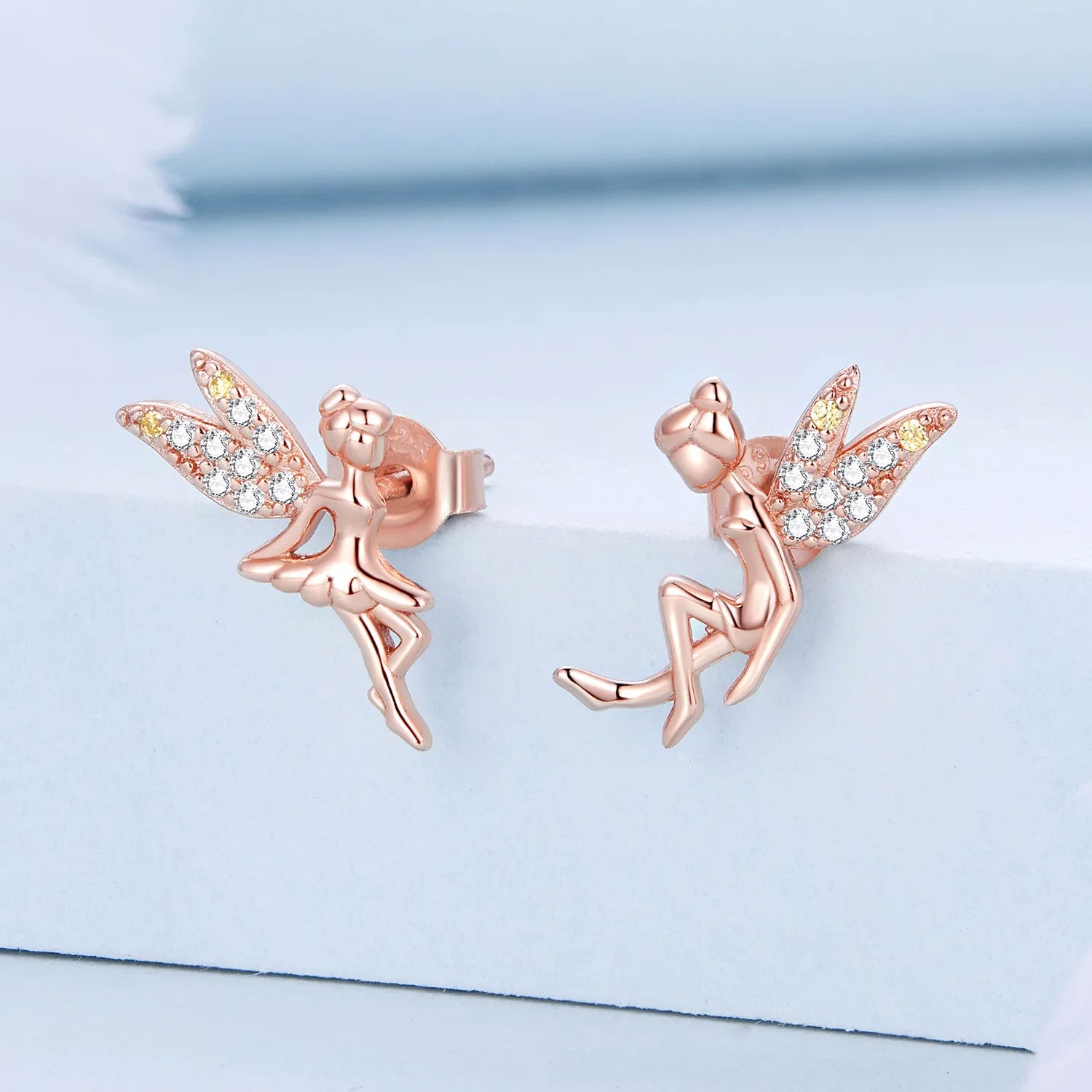 Sterling Silver Lucky Fairy Hypoallergenic Earrings