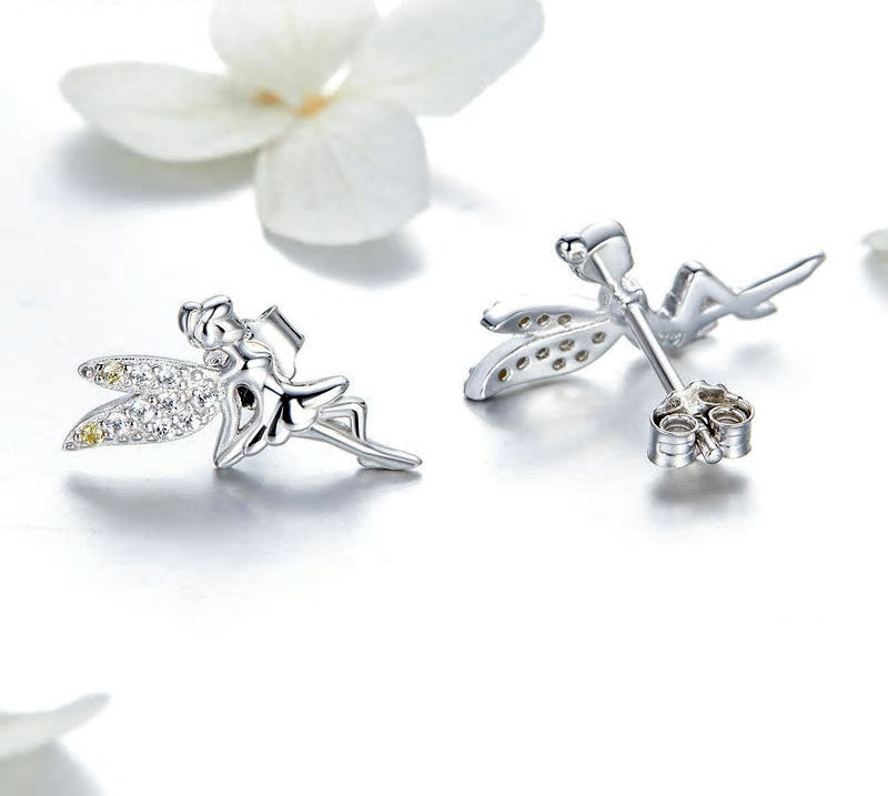 Sterling Silver Lucky Fairy Hypoallergenic Earrings