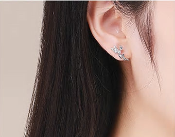 Sterling Silver Lucky Fairy Hypoallergenic Earrings