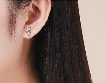 Sterling Silver Lucky Fairy Hypoallergenic Earrings