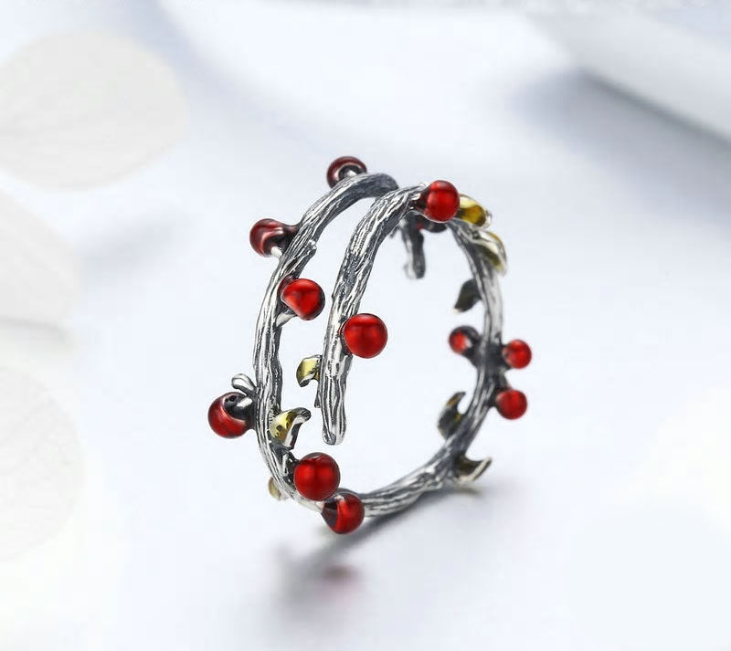 Sterling Silver Deadwood Adjustable Hypoallergenic Ring