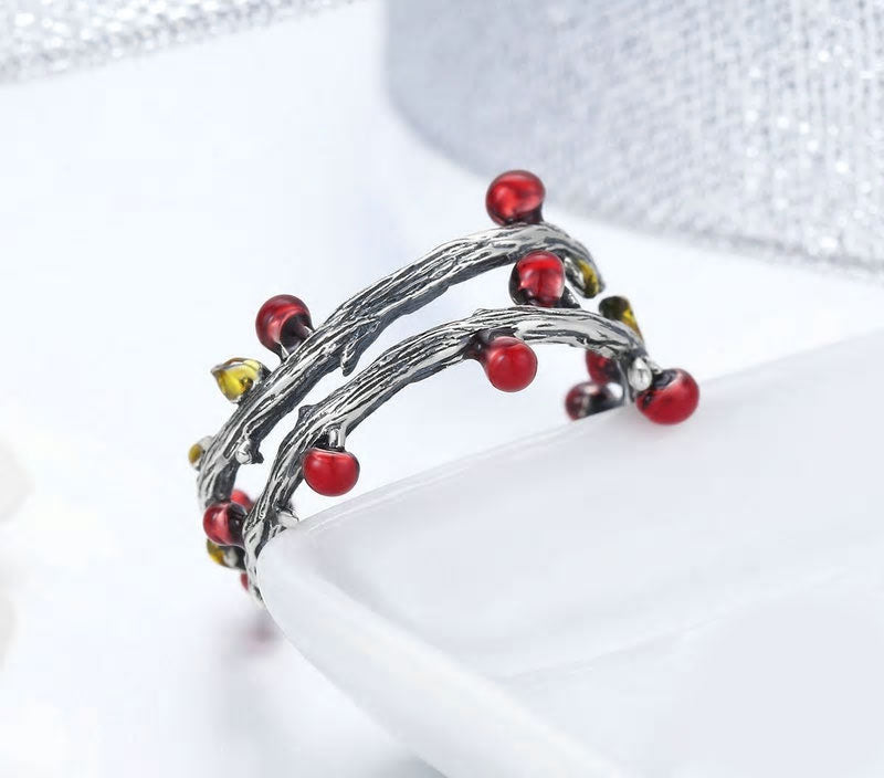 Sterling Silver Deadwood Adjustable Hypoallergenic Ring