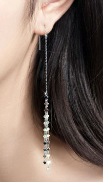 Sterling Silver Hanging Threader Hypoallergenic Earrings