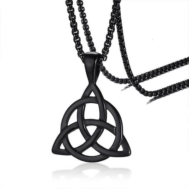 Stainless Steel Irish Trinity Knot Necklace - Various