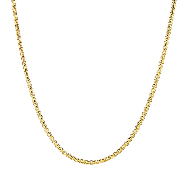 Stainless Steel Box Chain Necklace - Various