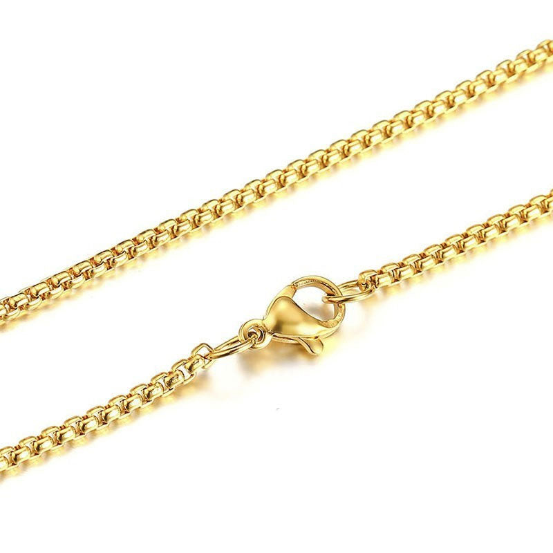 Stainless Steel Box Chain Necklace - Various