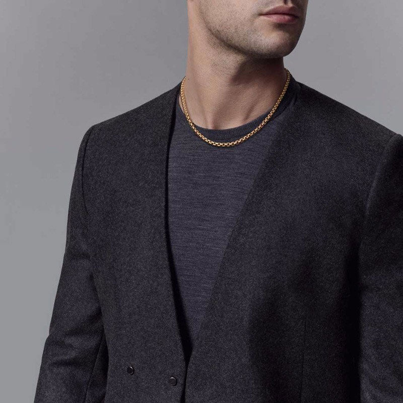 Stainless Steel Box Chain Necklace - Various