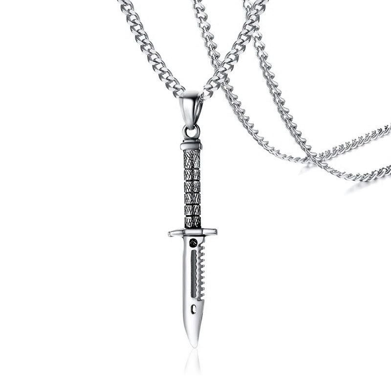 Stainless Steel Knife Necklace