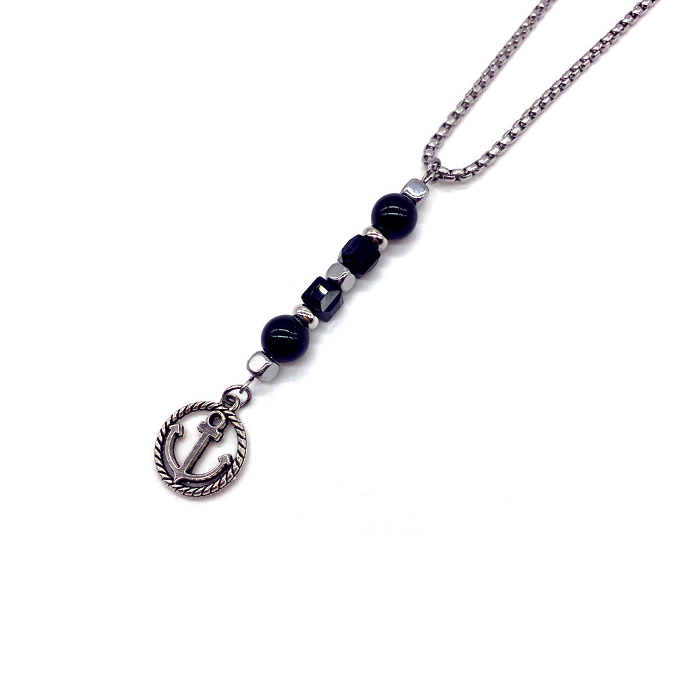 Stainless Steel Beaded Necklace - Various