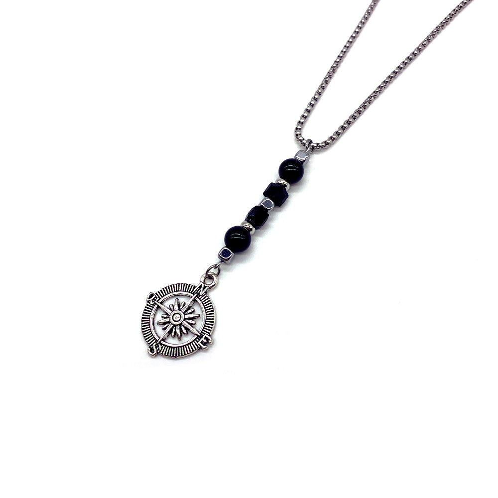 Stainless Steel Beaded Necklace - Various