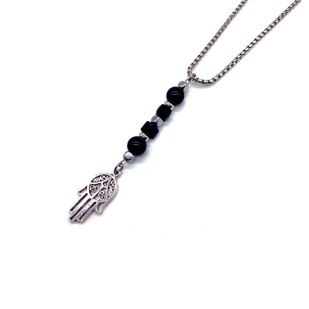 Stainless Steel Beaded Necklace - Various