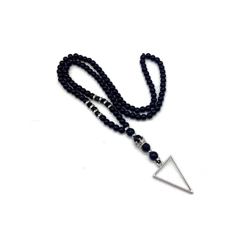 Beaded Geometric Necklace - Various