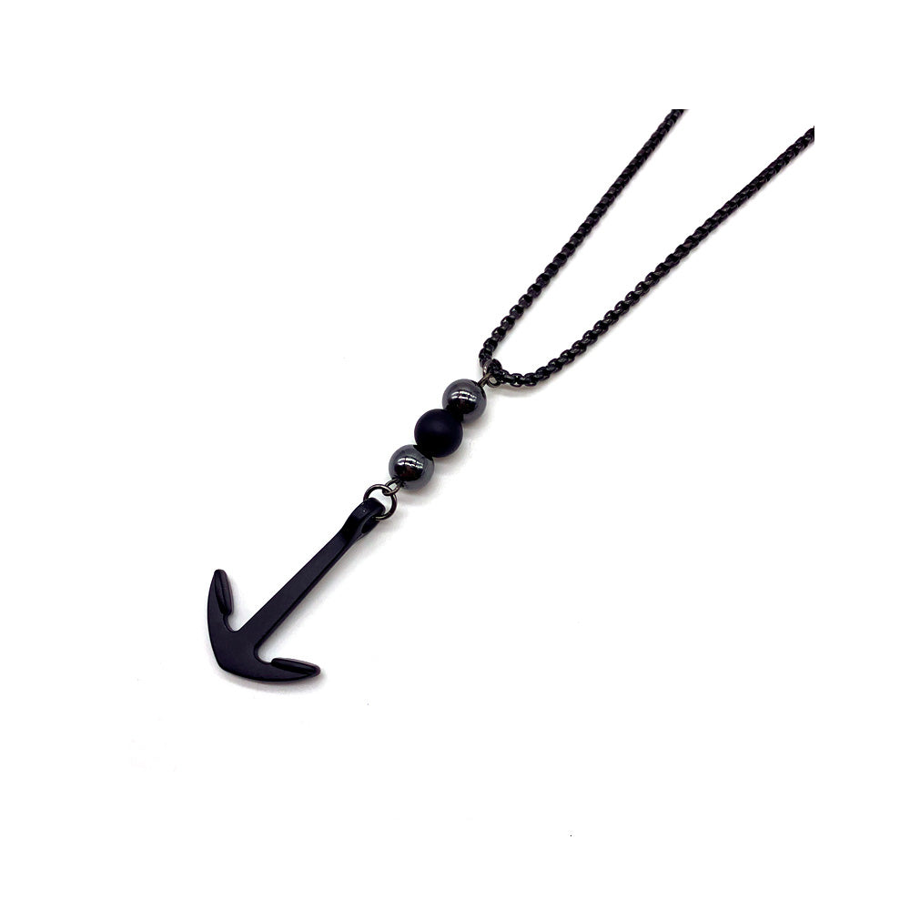 Stainless Steel Classic Anchor Necklace