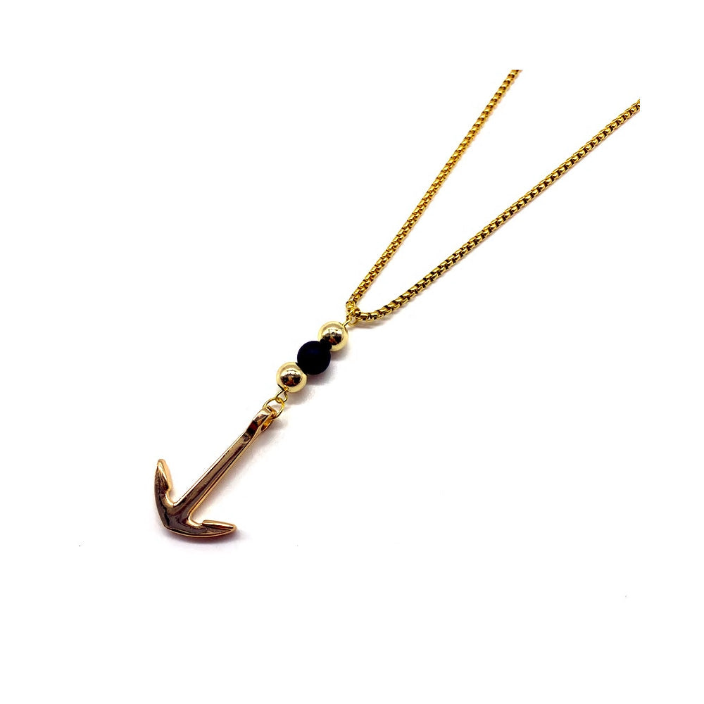 Stainless Steel Classic Anchor Necklace