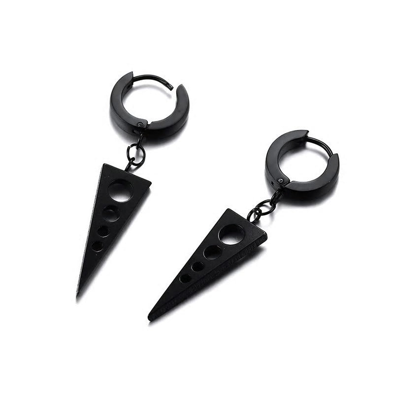 Stainless Steel Triangle Drop Earrings