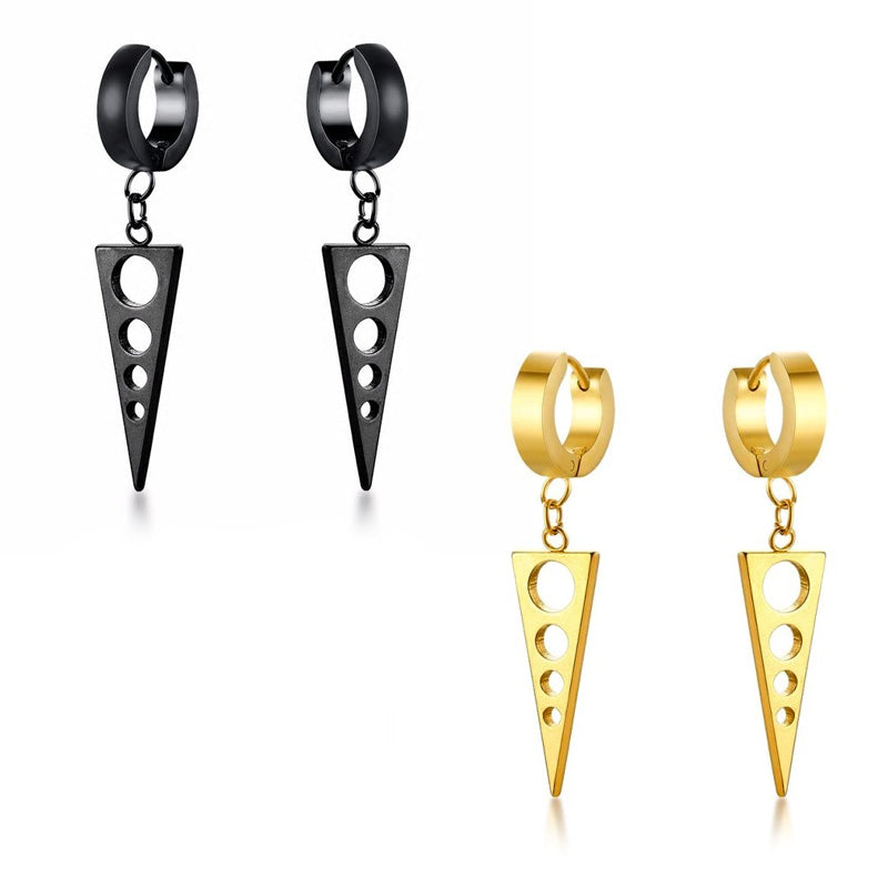 Stainless Steel Triangle Drop Earrings