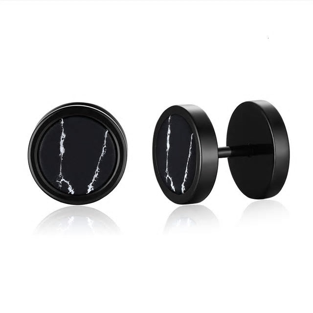 Stainless Steel Screw Stud Earrings