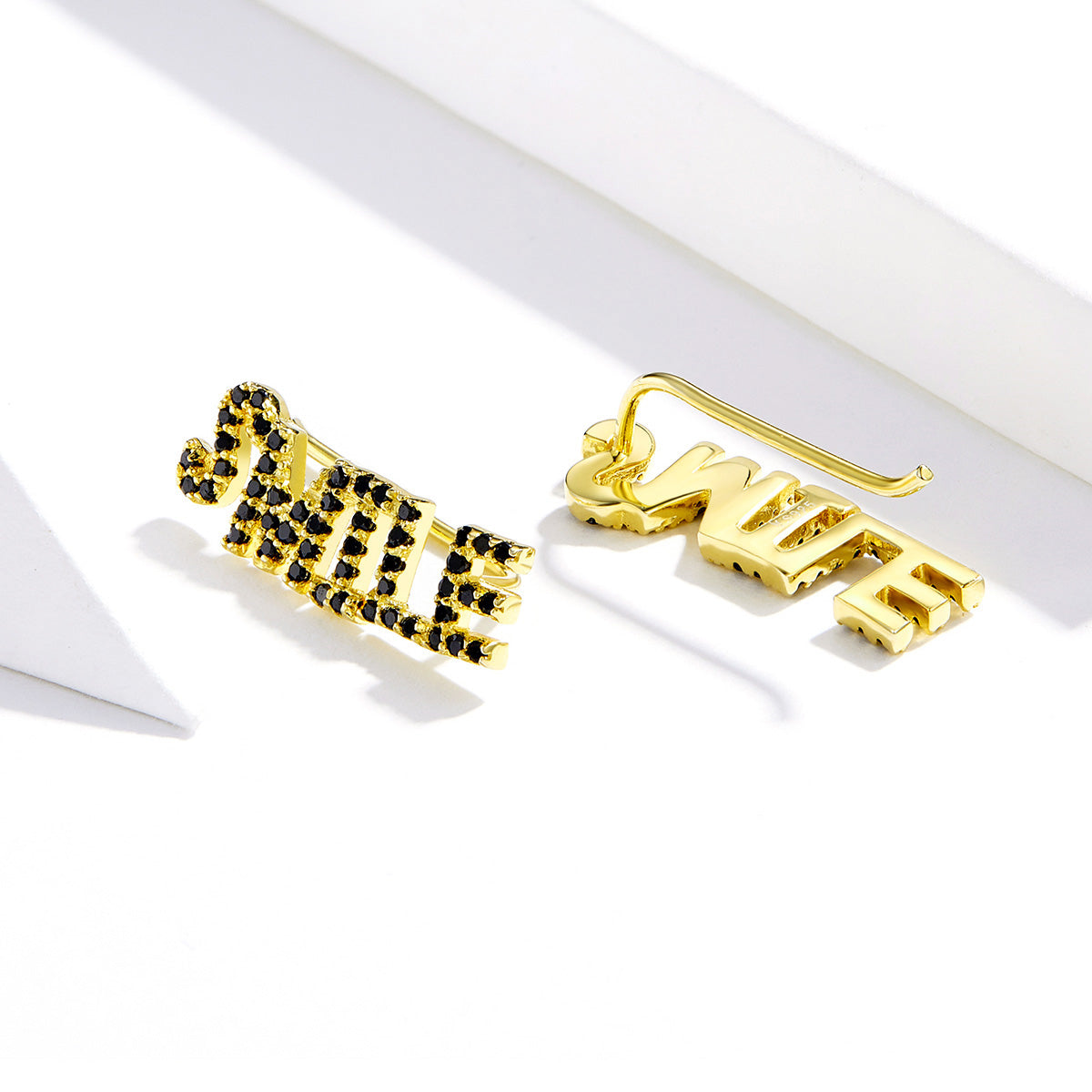 Sterling Silver Smile Hook Hypoallergenic Earrings