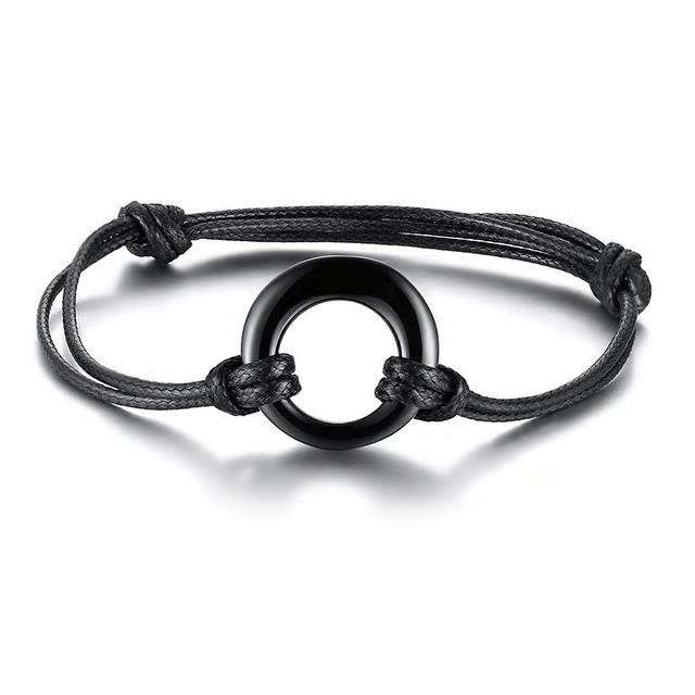 Stainless Steel Circle Of Life Urns Bracelet (For Human Or Pet Ashes)